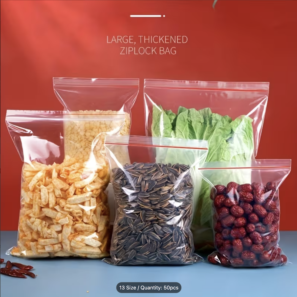 Commercial Grade Ziplock Bags - 10*15 cm