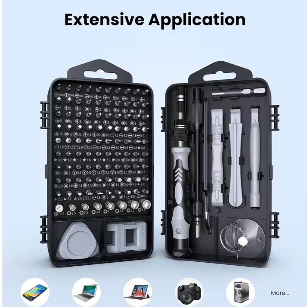 Magnetic Screwdriver Set, Portable Toolbox,Precision Repair Tool Kit for Electronics, 