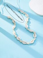 1pc Woven Shell Waist Chain, Summer Holiday Beach Style Body Chain, Suitable For Surfing, Pool Party, Summer Jewelry - Image 4