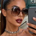 1 Pair Leopard Print Brown Oversized Wrap-Around Bohemian Style Sunglasses, Suitable For Vacation, Travel, Beach, Outings, Summer Accessories, Sports, Driving, Festivals, Holidays, Family Outings, Golf, Hiking, Elegant Attire, Street Style Accessories, Vacation Atmosphere, Sports, Parties