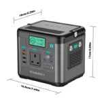 Portable Power Bank Power Station | 222Wh Lithium Battery Solar Generator with 300W AC Outlet, USB-C PD 65W, Ideal for Camping, Travel, Fishing, RV, Laptops, Smartphones - Image 2