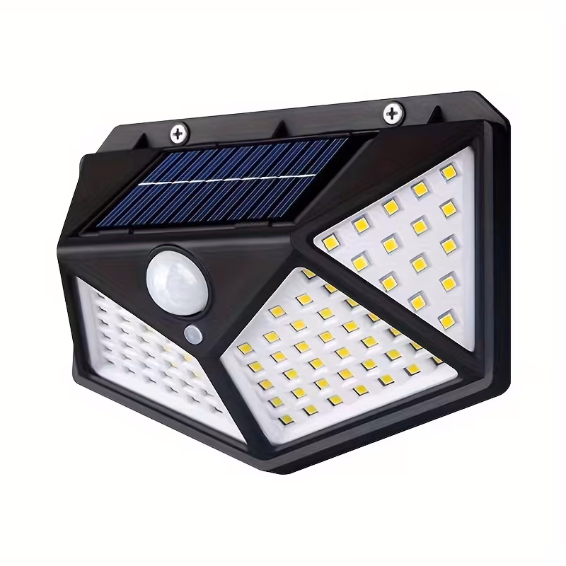bfefebf4-fd86-404a-b4aa-8cd2c4be24ab 100LED Induction Light, Solar Charging, Outdoor, Intelligent Light Induction, Automatic Brightness Adjustment, Courtyard Wall Light on All Sides of The Human Body Induction Wall Lamp Outdoor Light - Image 1