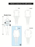 EMERY ROSE Plus Size Women's Casual NYC Letter Print Loose Mid-Length Round Neck Short Sleeve T-Shirt - Image 3