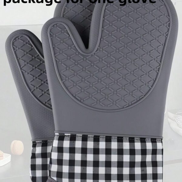 1PC Heat Resistant Silicone Anti Scald Oven Gloves For Microwave Baking Kitchen Home