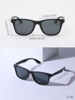 1pc Classic Travel & Hiking Design Lens, Suitable For Driving, Fishing And Other Outdoor Activities, Red Design With Red Rivets, Silicone Anti-Slip Pad, Street Fashion Glasses, Suitable For Summer Beach, Outdoor Activities And Travel - Image 4