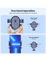 TOPK Car Phone Holder Mount, [Upgrade Auto Locking] Universal Phone Holder With Hook Clip For Car Air Vent Compatible With Cellphones - Image 7