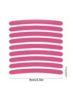 20pcs Car Wheel Hub Reflective Sticker, Colorful & Luminous Pink Rim Decorative Stripe Sticker For Night Use - Image 3