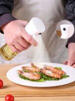 1pc Oil Spray Bottle Kitchen Household Barbecue Olive Oil Cooking Oil Spray Pot Atomization Fat Reduction Oil Spray Artifact Oil Spray Pot Dispenser Refillable Spritzer Bottle For Outdoor BBQ Cooking Kitchen Supplies - Image 2