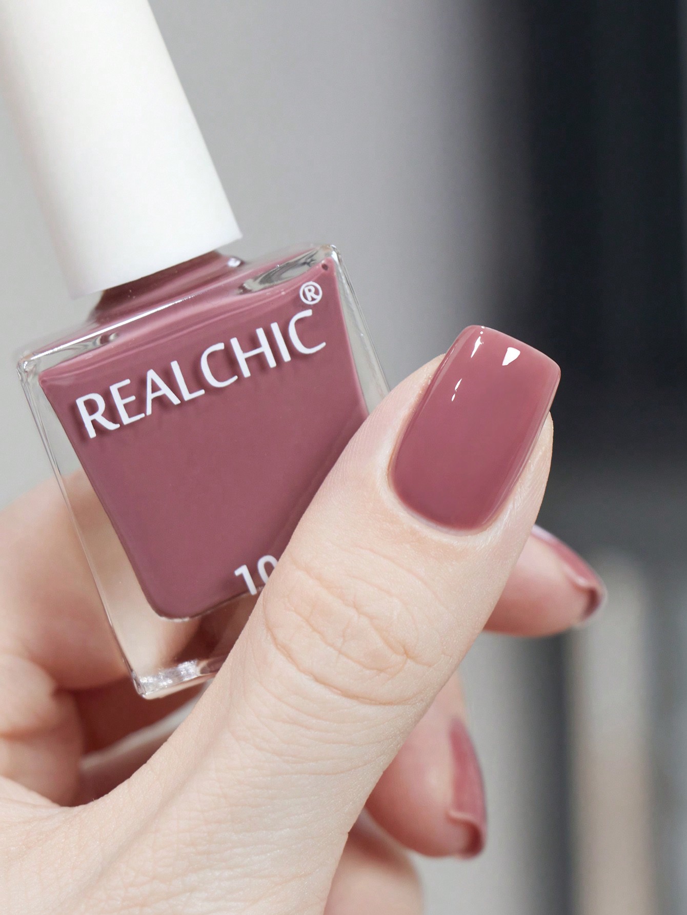 shein@v1@151 REALCHIC 10ml/Pcs Rusty Rose Water Based Nail Polish,Fast Dry,Long Lasting,Peel Off,Manicure Nails Art For Women & Girls,Holiday Gifts - Image 1