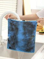 10pcs Thick Kitchen Cleaning Cloths/Rags, Multi-Color, Bamboo Fiber Material, Highly Absorbent, Non-Shedding, Non-Greasy, 9.8"X9.8", Hand Wash Only, Suitable For Kitchen, Bathroom, Home Cleaning - Image 10