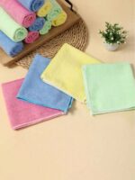 10pcs Thick Kitchen Cleaning Cloths/Rags, Multi-Color, Bamboo Fiber Material, Highly Absorbent, Non-Shedding, Non-Greasy, 9.8"X9.8", Hand Wash Only, Suitable For Kitchen, Bathroom, Home Cleaning - Image 8