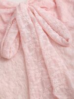 Sweetra New Spring/Summer Wide Strap Bow Textured Fabric Top, Sweet & Fashionable, Suitable For Daily Wear - Image 4