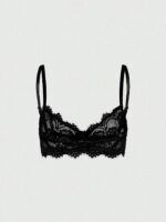 ROMWE Goth Women's Fashion Floral Lace Underwire Triangle Cup Bra - Image 2
