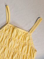SHEIN Girls Striped Bow Camisole Top And Straight Leg Pants Summer Vacation Outfit - Image 4