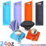 700ml Large Capacity Foldable Water Bottle, Outdoor Creative Silicone Portable Water Jug, Sports Water Bottle, Diamond Shaped Collapsible Water Bottle, Suitable For Travel, Sports, Picnic And School - Image 9
