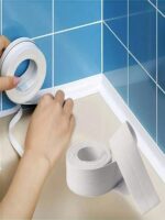 1 Roll Waterproof Sealing Tape, PVC Self-Adhesive Sealant Strip, Mold-Proof Sealing Strip For Kitchen And Bathroom Sink, Home Decor Vinyl Sticker, Party Decorations, Birthday And Graduation Gifts Wall Decor Room Decor Stickers - Image 6
