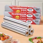 1 Roll 20M Heavy Duty Aluminum Foil - Durable Non-Stick, Suitable For Baking, Grilling And Oven, Ideal For Holiday Cooking And Baking, Food Contact Material, Essential For Holiday Cooking | Heavy Duty Aluminum Foil | Non-Stick Surface, Aluminum Foil Roll