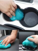 Car Cleaning Gel, Reusable Soft Gel For Dust Removal, Non-Electric Multi-Purpose Cleaning Tool For Keyboard, Car Interior, Air Vents, And Home Use – Magic Cleaning Rubber For Efficient Household And Vehicle Cleaning, Please Note That The Packaging And Color Of One Size Fits All Are Random, And If The Quality Is Not Very Good, Try To Choose Specifications Of 160g And 200g - Image 3