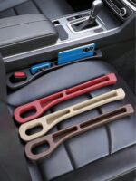 2pcs Car Seat Gap Filler Storage Box, Dual Slot Design, Durable Leak-Proof Material, Can Store Keys, Phones, Cards, Coins, Reduce Seat Friction Noise, Elegant Car Interior Decor, Holiday Gift - Image 2