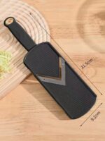 1pc Manual Cabbage Slicer - Multifunctional Vegetable Chopper And Grater, Stainless Steel Blades, Suitable For Shredding Cabbage, Greens, Cucumbers, Onions, Carrots, Potatoes And Other Produce For Salads. Kitchen Slicing Tool, Vegetable Slicer And Chopper, Portable And Easy To Clean, Durable For Home Cooking, Outdoor Camping BBQ, Restaurants. Ideal Gift For Homemakers/Chefs, Cabbage Shredder, Peeler, Julienne Slicer. Mother's Day Gift - Image 2