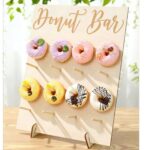 16-Hole Wooden Donut Display Stand, Home Donut Display Rack, Party Food Display Shelf, Birthday Wedding Family Gathering Food Stand, Donut Display Wooden Rack, Thanksgiving Christmas 2025 New Year Party Kitchen Cooking Rack - Image 2
