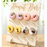 16-Hole Wooden Donut Display Stand, Home Donut Display Rack, Party Food Display Shelf, Birthday Wedding Family Gathering Food Stand, Donut Display Wooden Rack, Thanksgiving Christmas 2025 New Year Party Kitchen Cooking Rack - Image 4