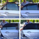 2pcs/4pcs Car Seat Back Anti-Mosquito Sunshade Net Curtain, Black Mesh Sunshade, Won't Block Vision Or Affect Window Operation, Protect From Sunlight And Heat, Front And Rear Window Sunshade, Car UV Protection, Won't Affect Window Up And Down - Image 6