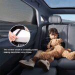 2pcs/4pcs Car Seat Back Anti-Mosquito Sunshade Net Curtain, Black Mesh Sunshade, Won't Block Vision Or Affect Window Operation, Protect From Sunlight And Heat, Front And Rear Window Sunshade, Car UV Protection, Won't Affect Window Up And Down - Image 2