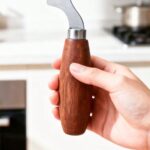 A Wooden Handle Chopper For Cutting Scallions, An Efficient Tool For Evenly Chopping Herbs And Garlic, Perfect For Home And Restaurant Meal Prep - Image 10