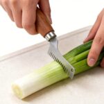 A Wooden Handle Chopper For Cutting Scallions, An Efficient Tool For Evenly Chopping Herbs And Garlic, Perfect For Home And Restaurant Meal Prep - Image 6