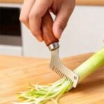 A Wooden Handle Chopper For Cutting Scallions, An Efficient Tool For Evenly Chopping Herbs And Garlic, Perfect For Home And Restaurant Meal Prep - Image 11
