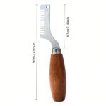 A Wooden Handle Chopper For Cutting Scallions, An Efficient Tool For Evenly Chopping Herbs And Garlic, Perfect For Home And Restaurant Meal Prep - Image 7