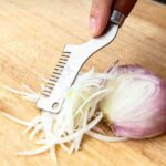 A Wooden Handle Chopper For Cutting Scallions, An Efficient Tool For Evenly Chopping Herbs And Garlic, Perfect For Home And Restaurant Meal Prep - Image 3