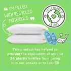 Snug Blissful Bedtime Pillows 2 Pack Breathable Medium Soft Support Eco Friendly