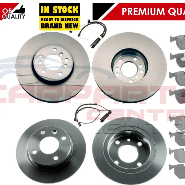 FOR BMW X5 E53 3.0 D 3.0i 00-06 FRONT & REAR BRAKE DISC DISCS PADS SENSORS