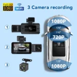 3'' WIFI Dash Cam 24 Parking Mode FHD Night Vision Dashcam 1080P DVR Recorder - Image 3