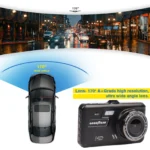 Dual Lens Touch Screen Car Dash Cam with Rear Camera 4" HD Display Night Vision - Image 4