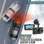 Dual Lens Touch Screen Car Dash Cam with Rear Camera 4" HD Display Night Vision - Image 9