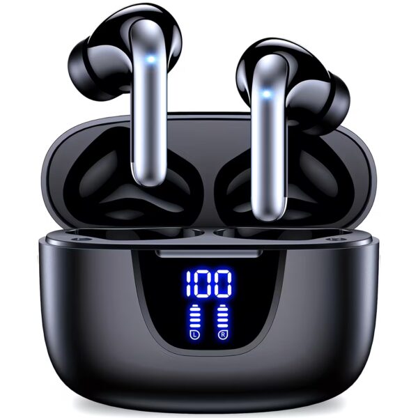 Wireless Earphone, Wireless 5.3 Headphones, 13MM Horn, Long Time Playtime, Type-C Fast Charging Case, Stereo Wireless In-Ear Headphones for Iphone And Android In-Ear Headphones, Gaming Business Sports Headset Ear Microphone