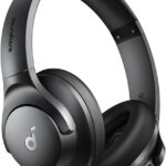 soundcore by Anker Q20i Hybrid Active Noise Cancelling Foldable Headphones, Wireless Over-Ear Bluetooth, 40H Long ANC Playtime, Hi-Res Audio, Big Bass, Customize via an App, Transparency Mode (Black)