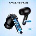 Wireless Earphone, Wireless 5.3 Headphones, 13MM Horn, Long Time Playtime, Type-C Fast Charging Case, Stereo Wireless In-Ear Headphones for Iphone And Android In-Ear Headphones, Gaming Business Sports Headset Ear Microphone - Image 3