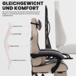 SUKIDA Ergonomic Gaming Chair for Adult, Comfortable Desk Chair with Massage, Comfy Headrest and Lumbar Support Pc Office chairs with Footrest, Height Adjustable Rotating Task Chairs - Image 5