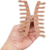 JOYOYO 4 Pcs Hair Claw Clips Hair Clips for Women and Girls Thick Hair - Natural Colors Lightweight Non-slip with Comb Teeth Strong Hold Large Size 4.3 Inch - Image 3