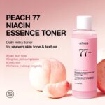 Anua Peach 77 Niacin Essence Toner, Gentle Exfoliating & Radiant Facial Essence, Hydrating & Soothing Toner, Niacinamide, Ceramide, Panthenol, Makeup Prep for Glass Skin, Korean Skincare, 250ml - Image 5