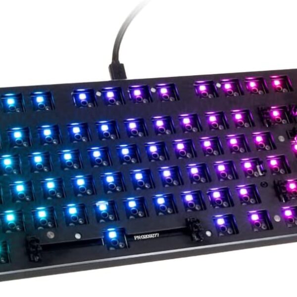 GLORIOUS Gaming GMMK TKL 85%, Barebones (Frame Only) - Mechanical Gaming Keyboard, Per Key RGB, Hotswap & Customisable - European/International ISO Layout - Black