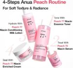 Anua Peach 77 Niacin Essence Toner, Gentle Exfoliating & Radiant Facial Essence, Hydrating & Soothing Toner, Niacinamide, Ceramide, Panthenol, Makeup Prep for Glass Skin, Korean Skincare, 250ml - Image 3