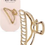 Kitsch Metal Hair Clip for Women - Durable & Elegant Metal Hair Clip, Perfect for Everyday & Special Occasions - Gold, Pack of 1