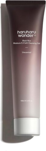 haruharu wonder Black Rice Moisture 5.5 Soft Cleansing Gel, Gentle Daily Cleanser, Low 5.5pH, Moisture Balance, Soap Free, For Sensitive Skin, Vegan, Cruelty-Free, 100ml