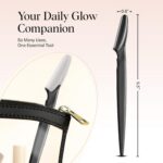 Kitsch Dermaplane Razor for Women Face – Face Razors for Women & Men, Eyebrow Trimmer & Face Shaver – Exfoliating Facial Razor & Skin Care Tool for Smoother Skin - Black, 12 pcs - Image 4