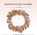 Kitsch Ultra-Petite Satin Scrunchies for Women - No Crease, Frizz-Free Sleep | Softer Than Silk Scrunchies Gentle On Hair Scrunchies for All Hair Types | Stylish Hair Accessories - Eucalyptus, 6pcs - Image 4